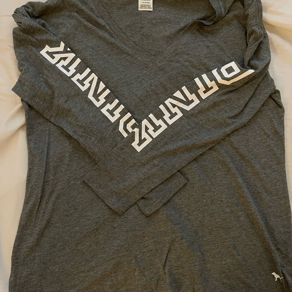 L GREY LONG SLEEVE FROM PINK